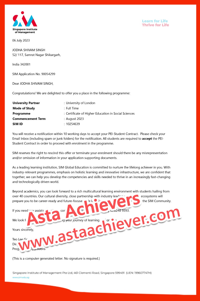 Study in Singapore